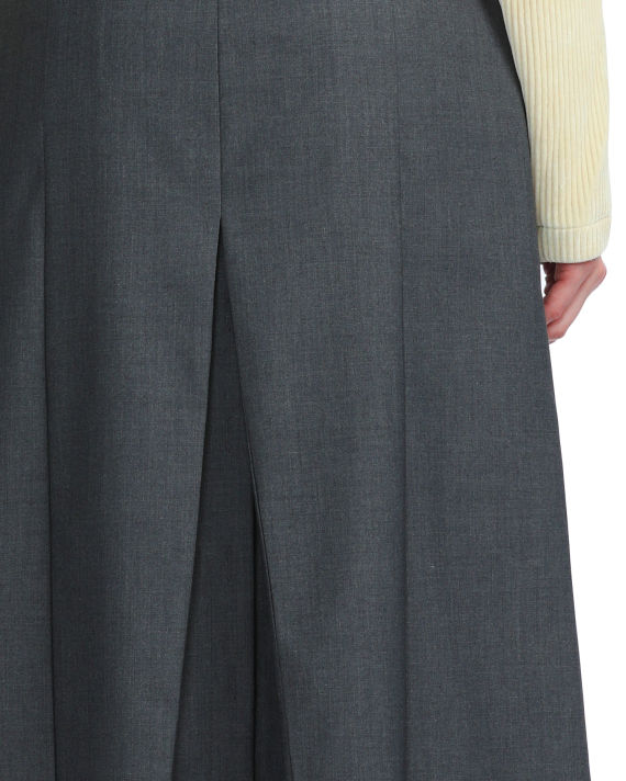 Buttoned midi skirt image number 4