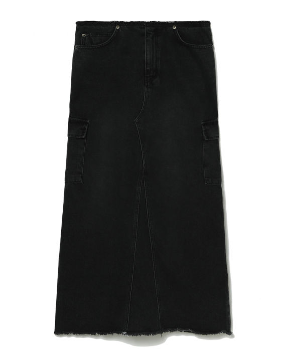 High-waist denim skirt  image number 0