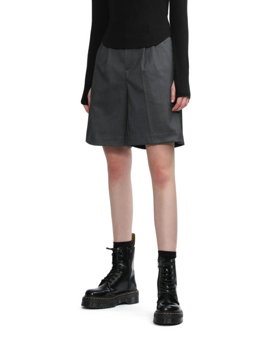 Double-pleated tailored shorts image number 2