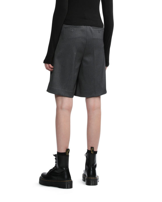 Double-pleated tailored shorts image number 3
