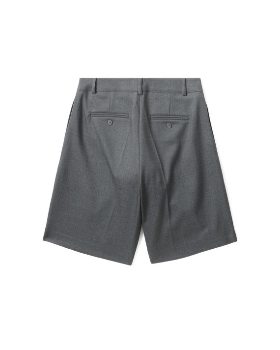 Double-pleated tailored shorts image number 5