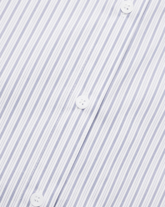 Oversized striped long-sleeve shirt image number 5