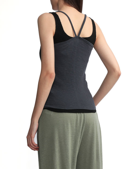 Buttoned tank top image number 3