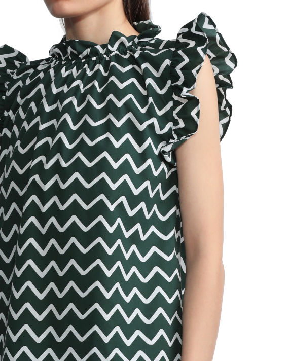 Patterned sleeveless top image number 4