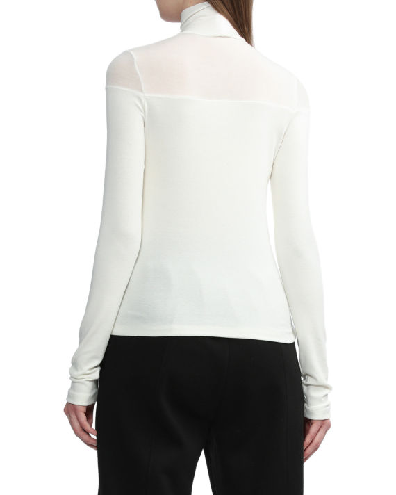 High neck two-tone top image number 3