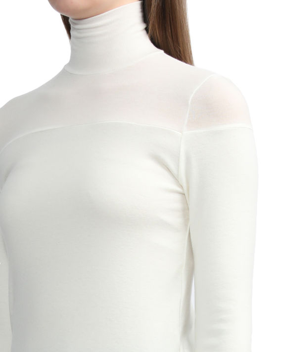 High neck two-tone top image number 4