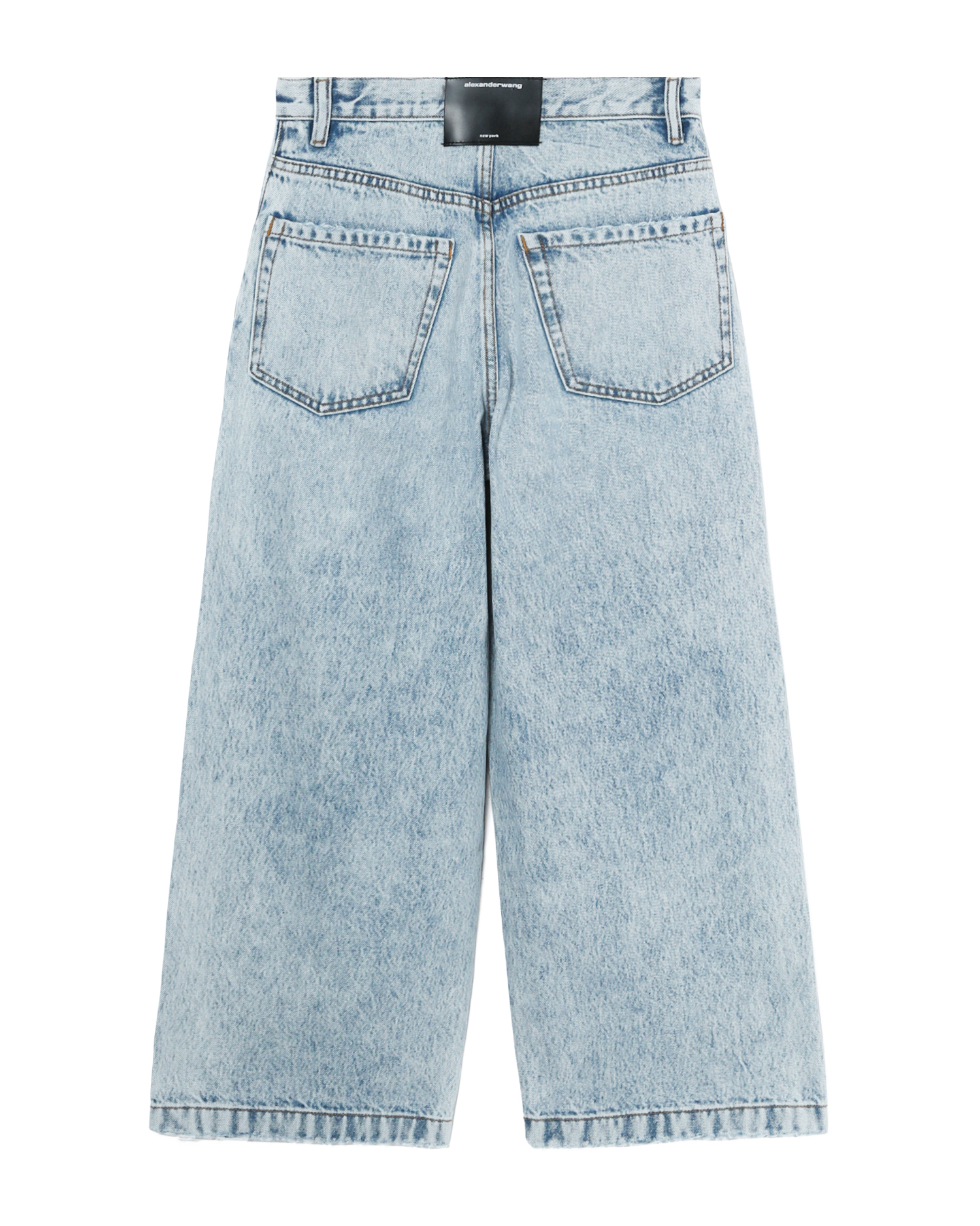 alexander wang.t Frayed edge mid-rise jeans | ITeSHOP