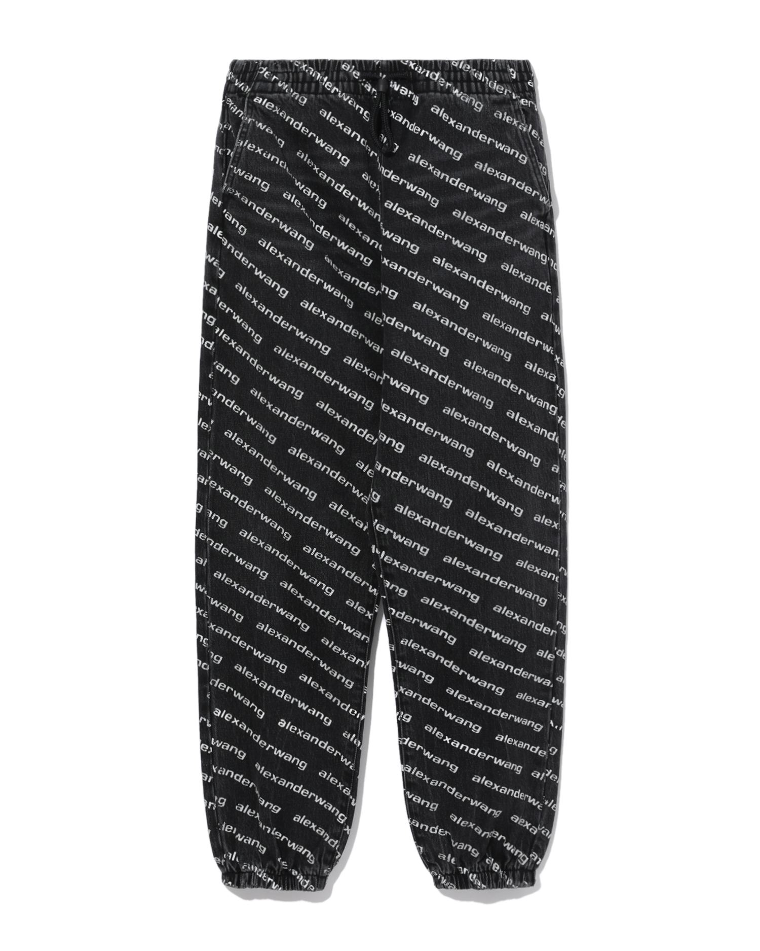 alexander wang.t Monogram print denim sweatpants ITeSHOP