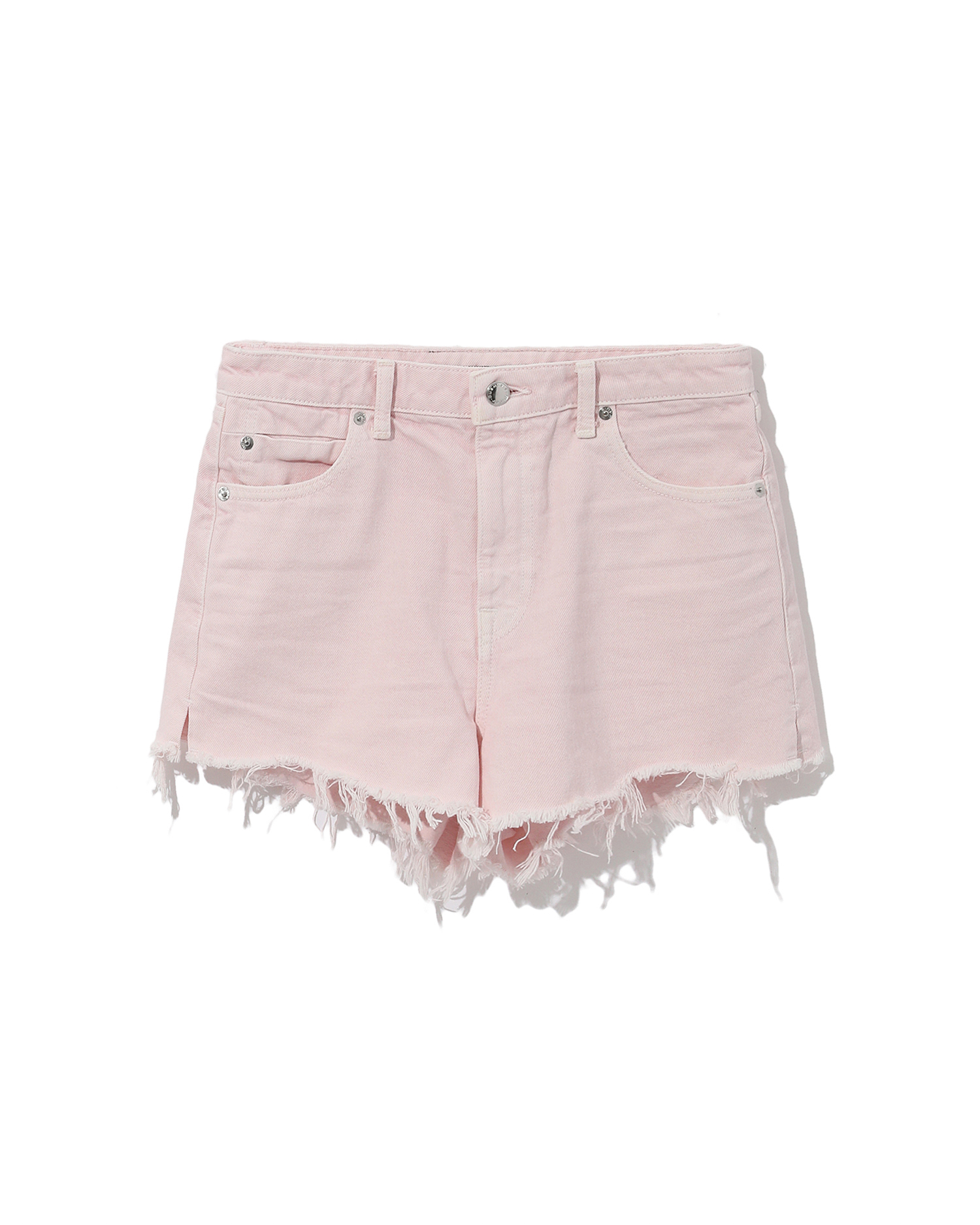 alexander wang ruffled denim shorts