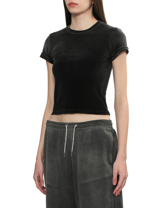 alexander wang.t Plush velour baby tee