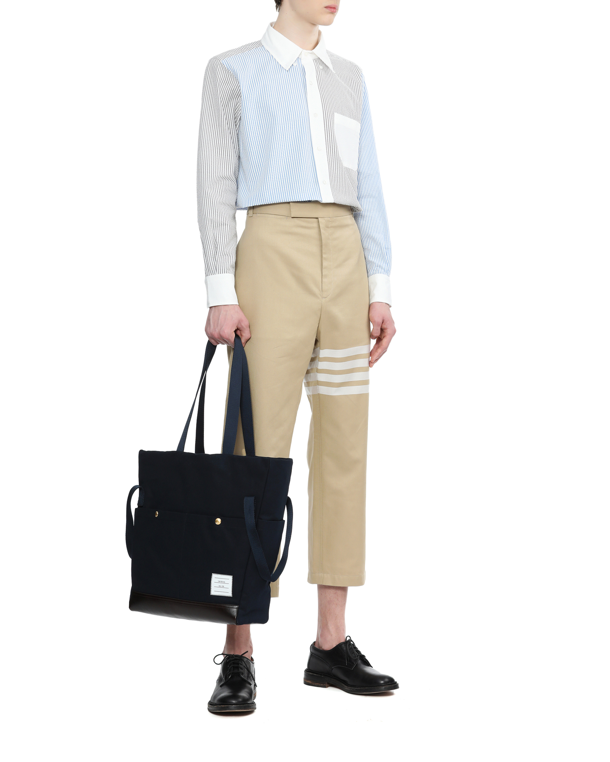 THOM BROWNE Canvas tote bag | ITeSHOP