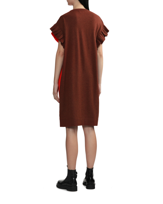 Tsumori Chisato Embellished double-face wool dress