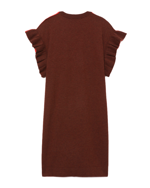 Tsumori Chisato Embellished double-face wool dress