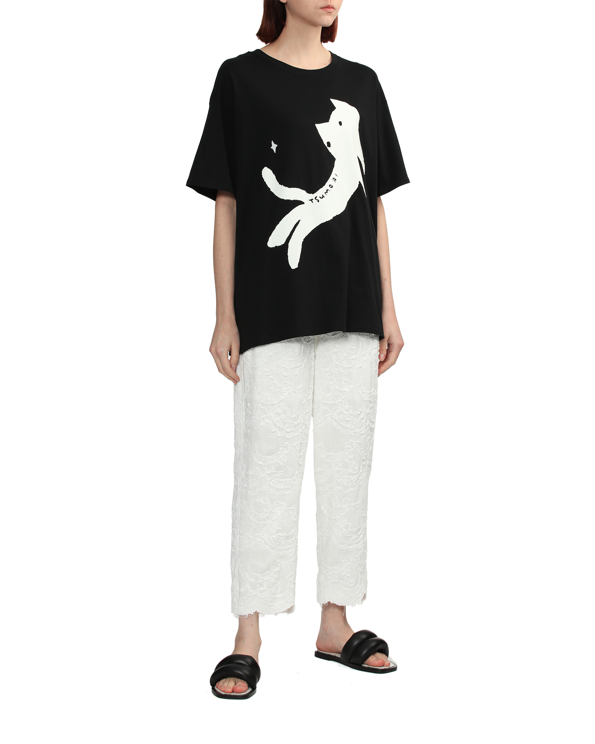 トップス TSUMORI CHISATO Black cut sew TSUMORI CHISATO Black cut sew