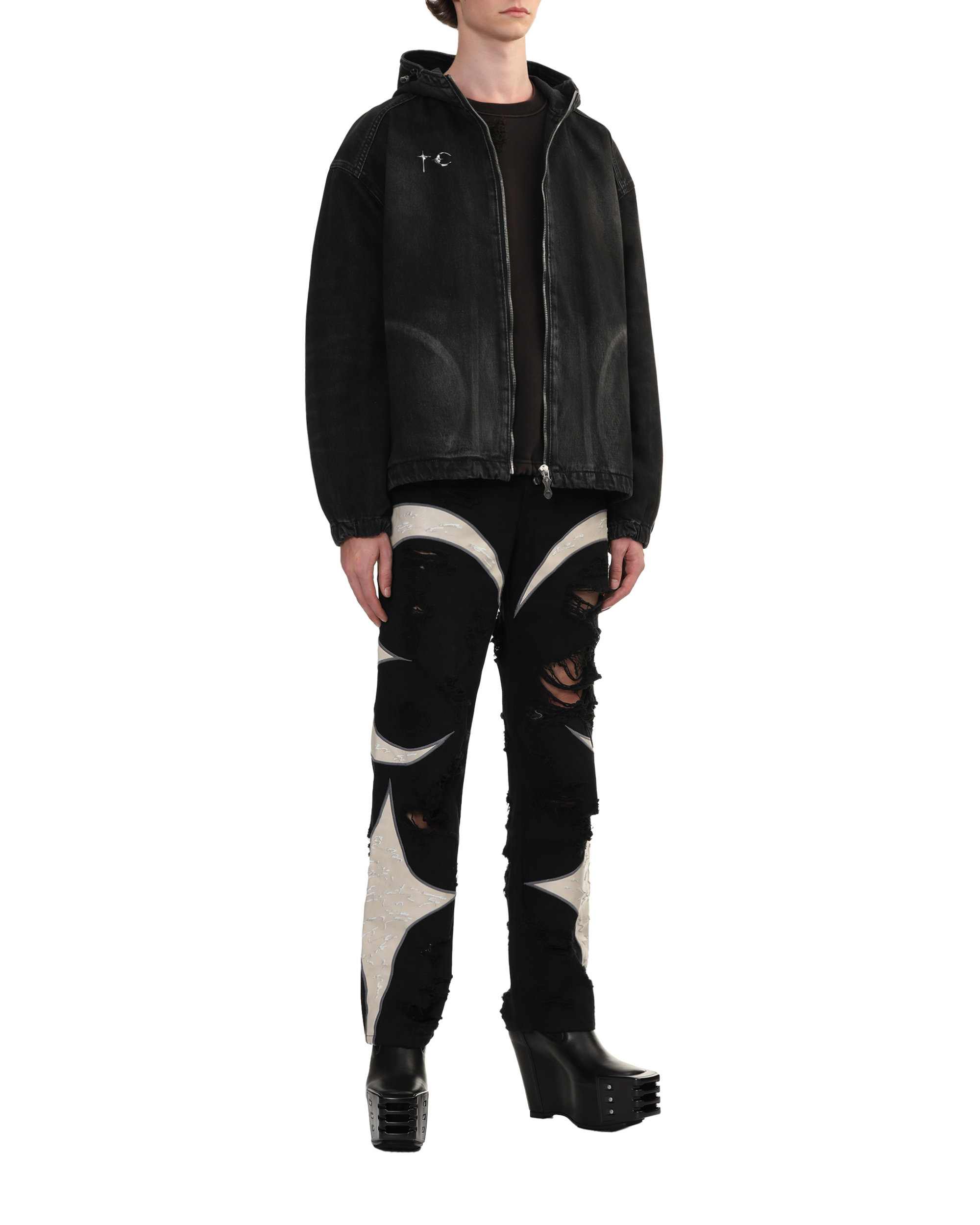 THUG CLUB Denim hood jacket | ITeSHOP