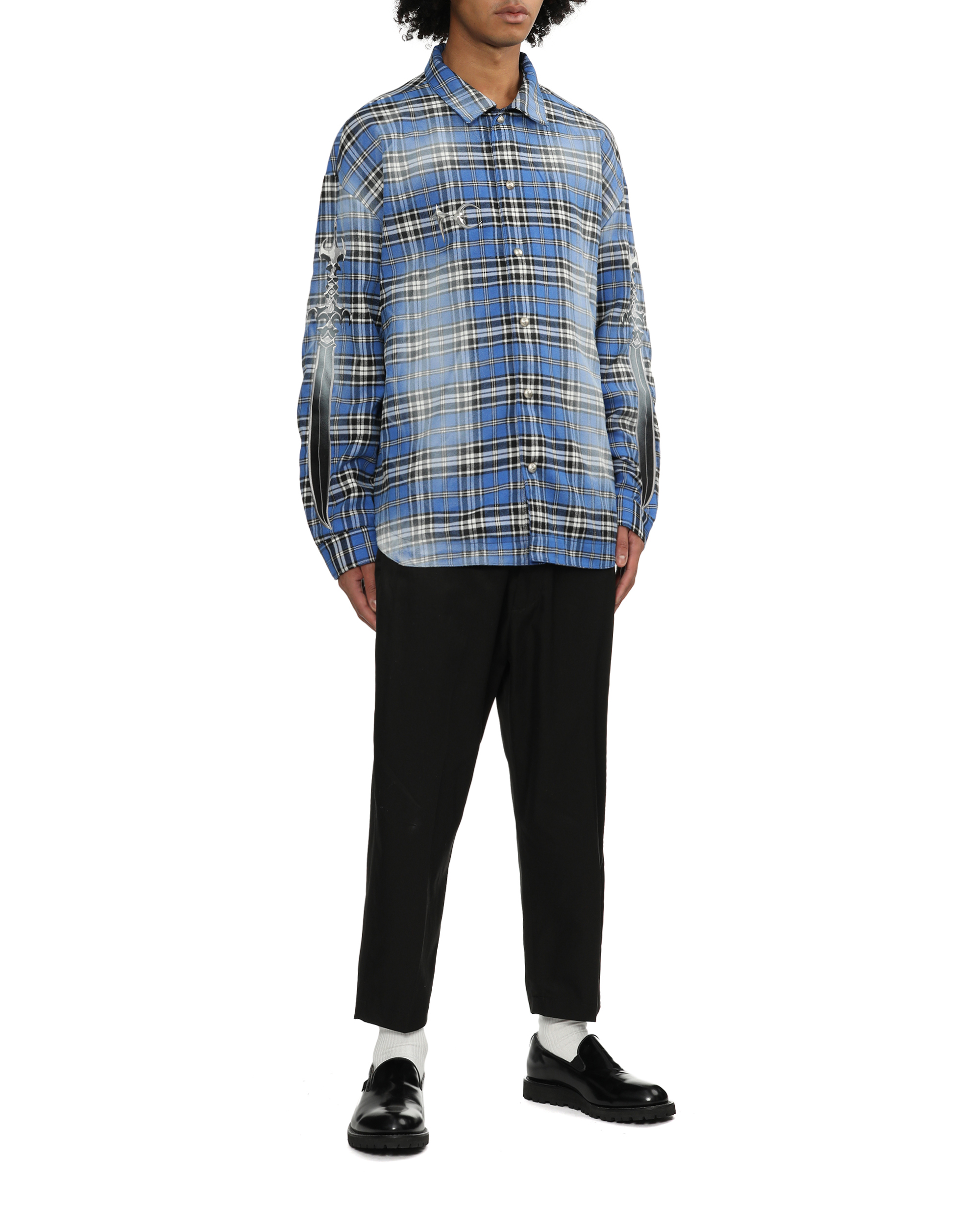 売れ筋 THUG CLUB ARAB SWORD FLANNEL SHIRT Thug Club サグクラブ