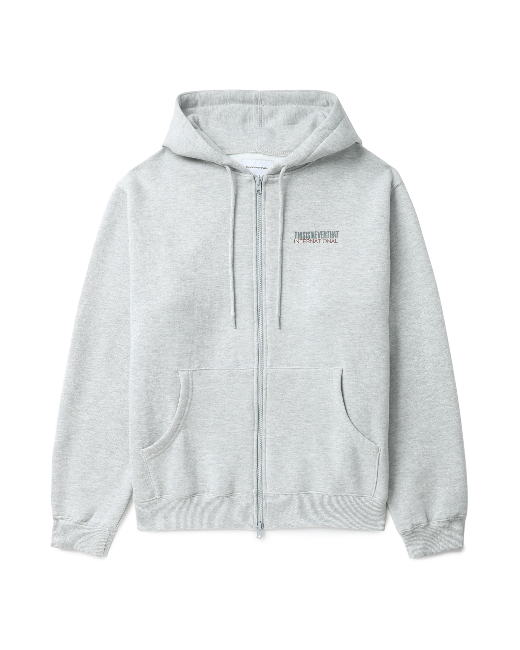 THISISNEVERTHAT Logo zip-up hoodie | ITeSHOP