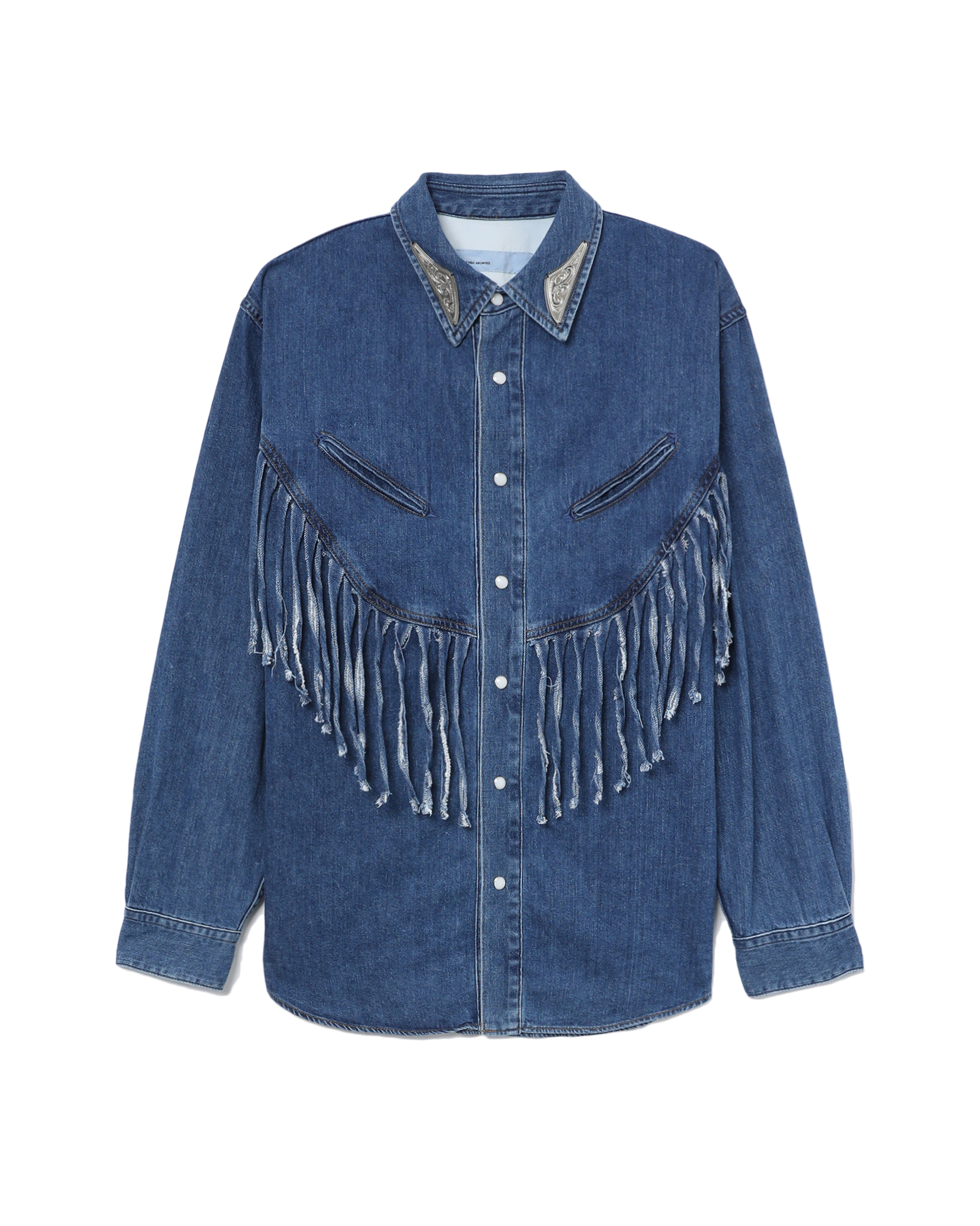 トップス TOGA ARCHIVES DENIM FRINGE SHIRTS TOGA ARCHIVES Fringe denim shirt | ITeSHOP