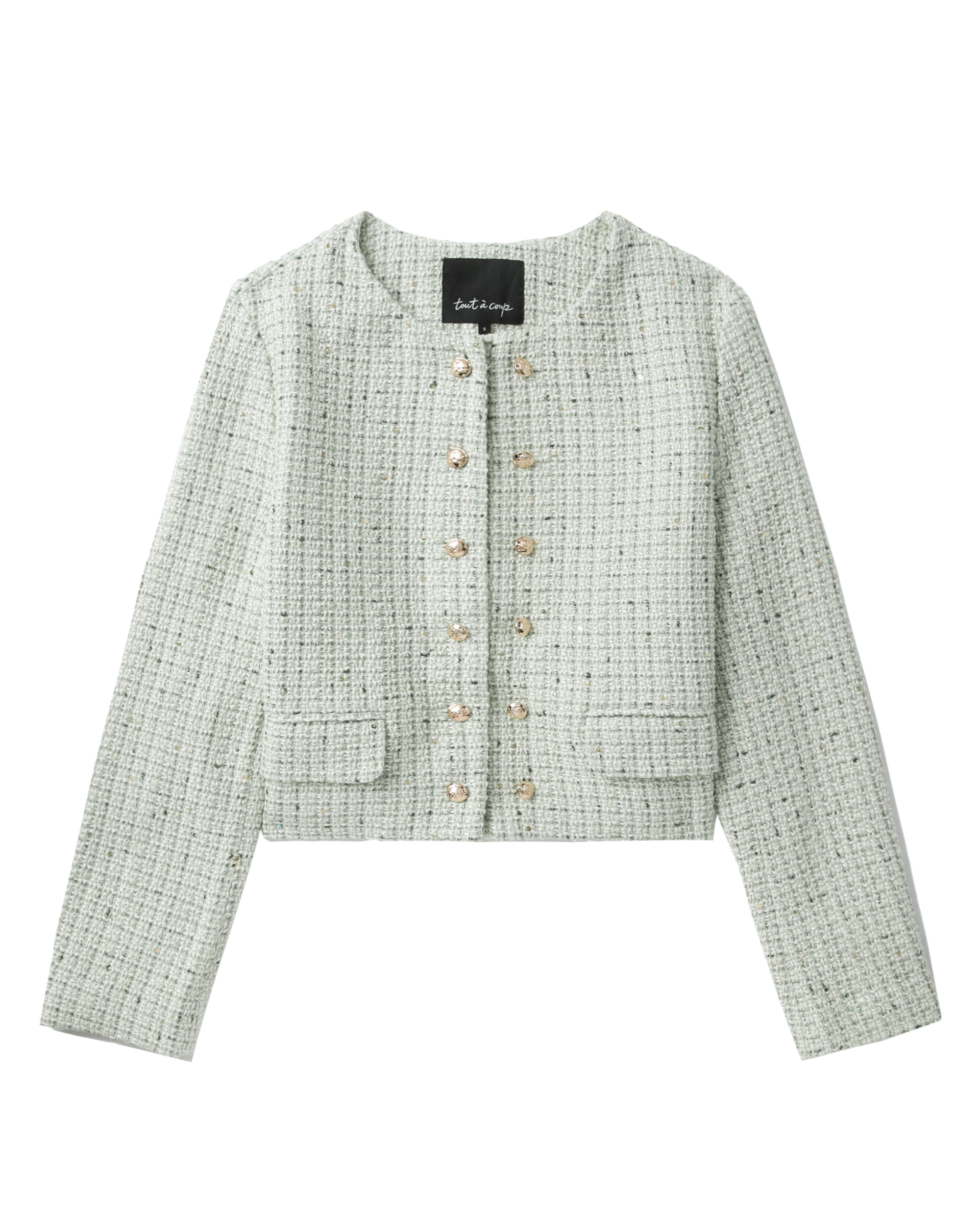tout à coup Buttoned tweed jacket | ITeSHOP