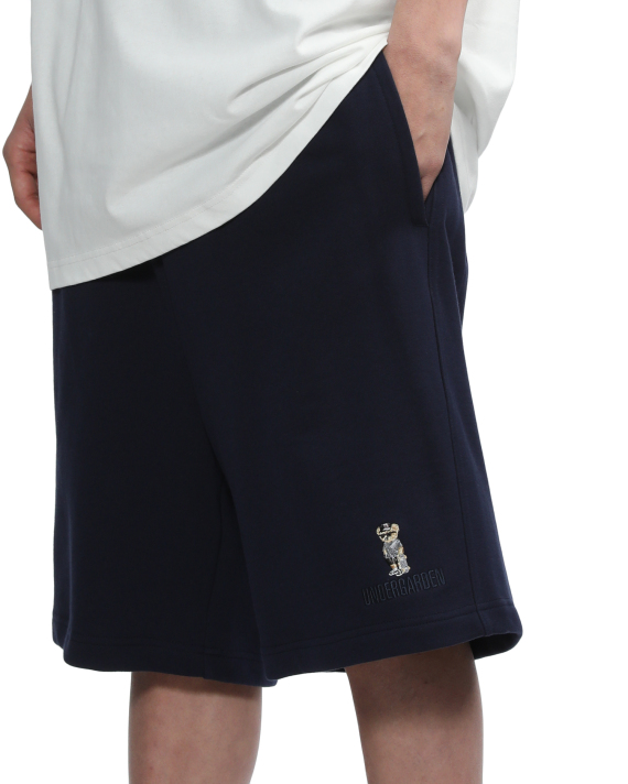 UNDERGARDEN Embroidered knee-length sweat shorts