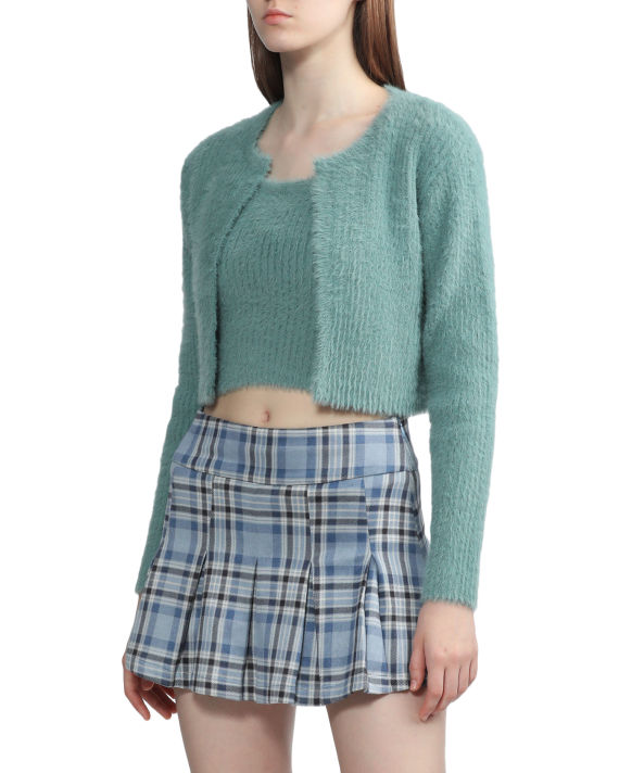 VESTA PINK Brushed tank top and cardigan set