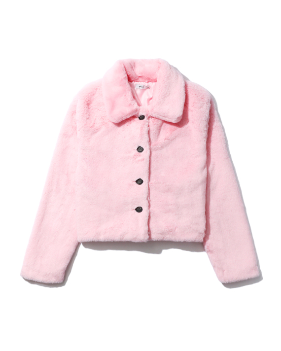 VESTA PINK Faux fur jacket