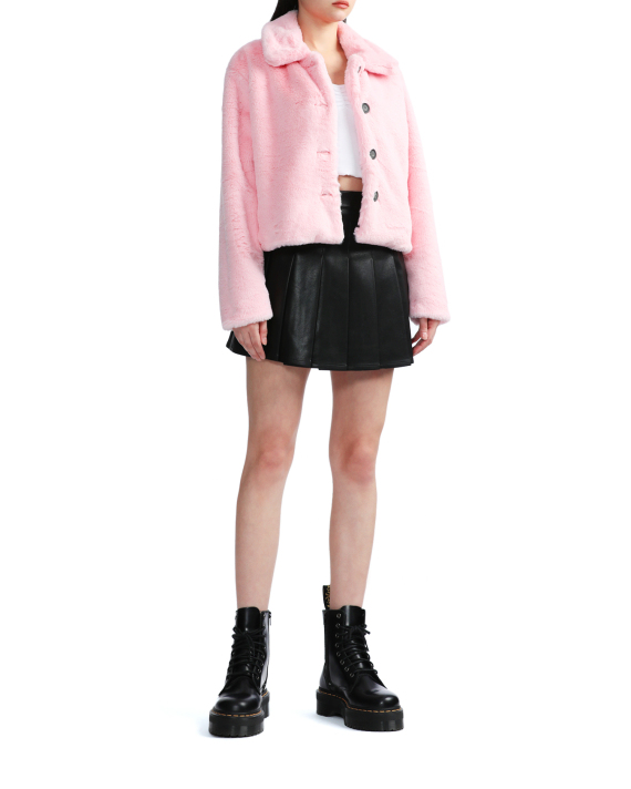 VESTA PINK Faux fur jacket