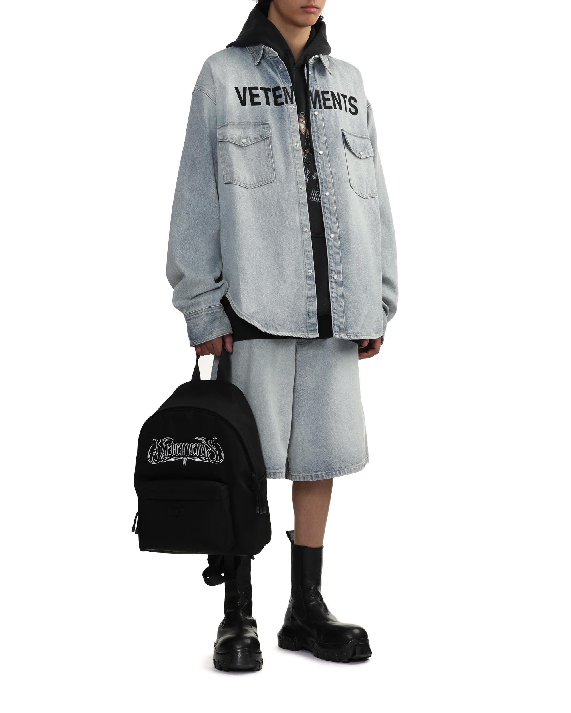 バッグパック/リュック VETEMENTS ANTWERPEN LOGO BACKPACK VETEMENTS Logo embroidered backpack | ITeSHOP