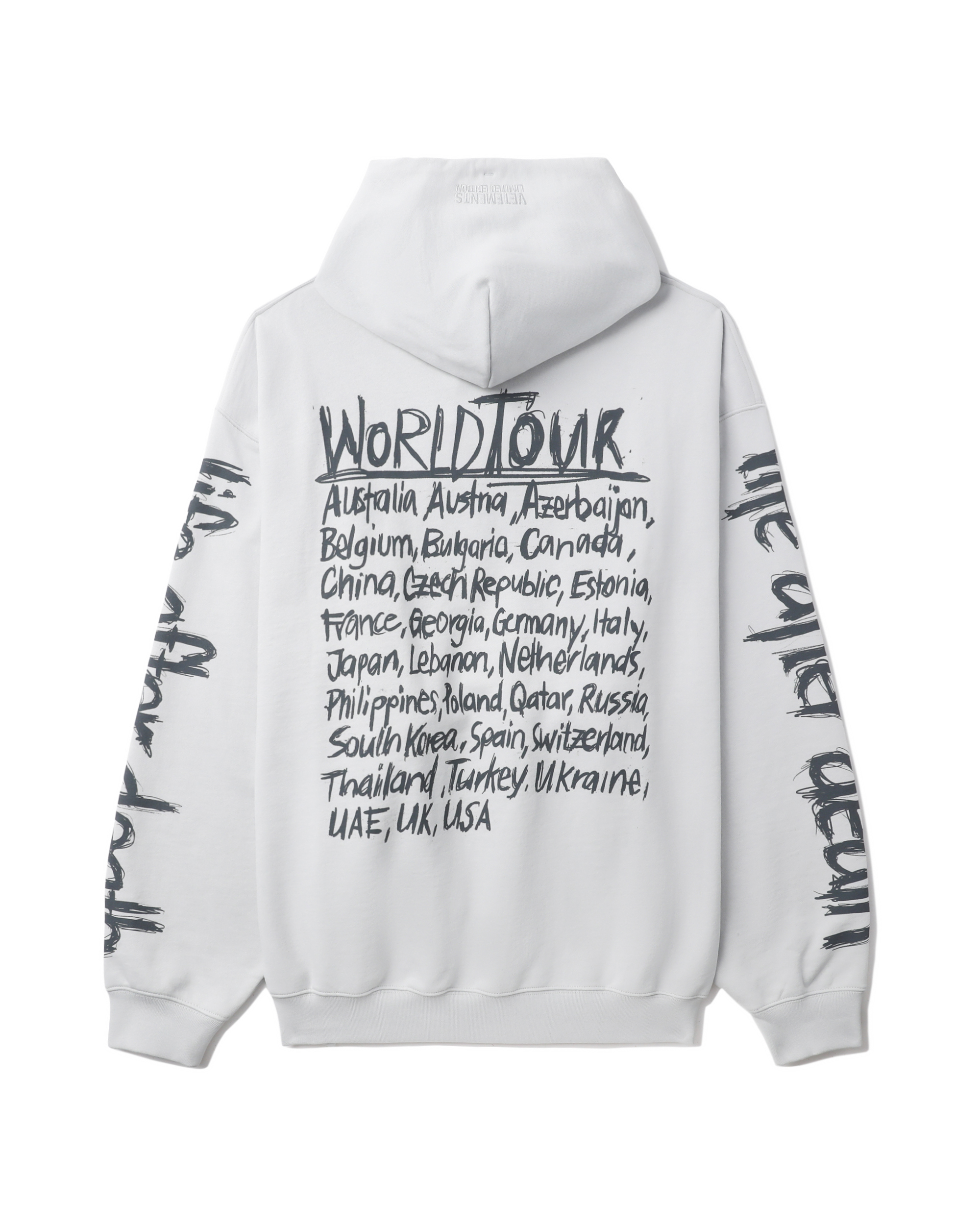 超目玉！ Vetements hoodie world graphic-print tour メンズ