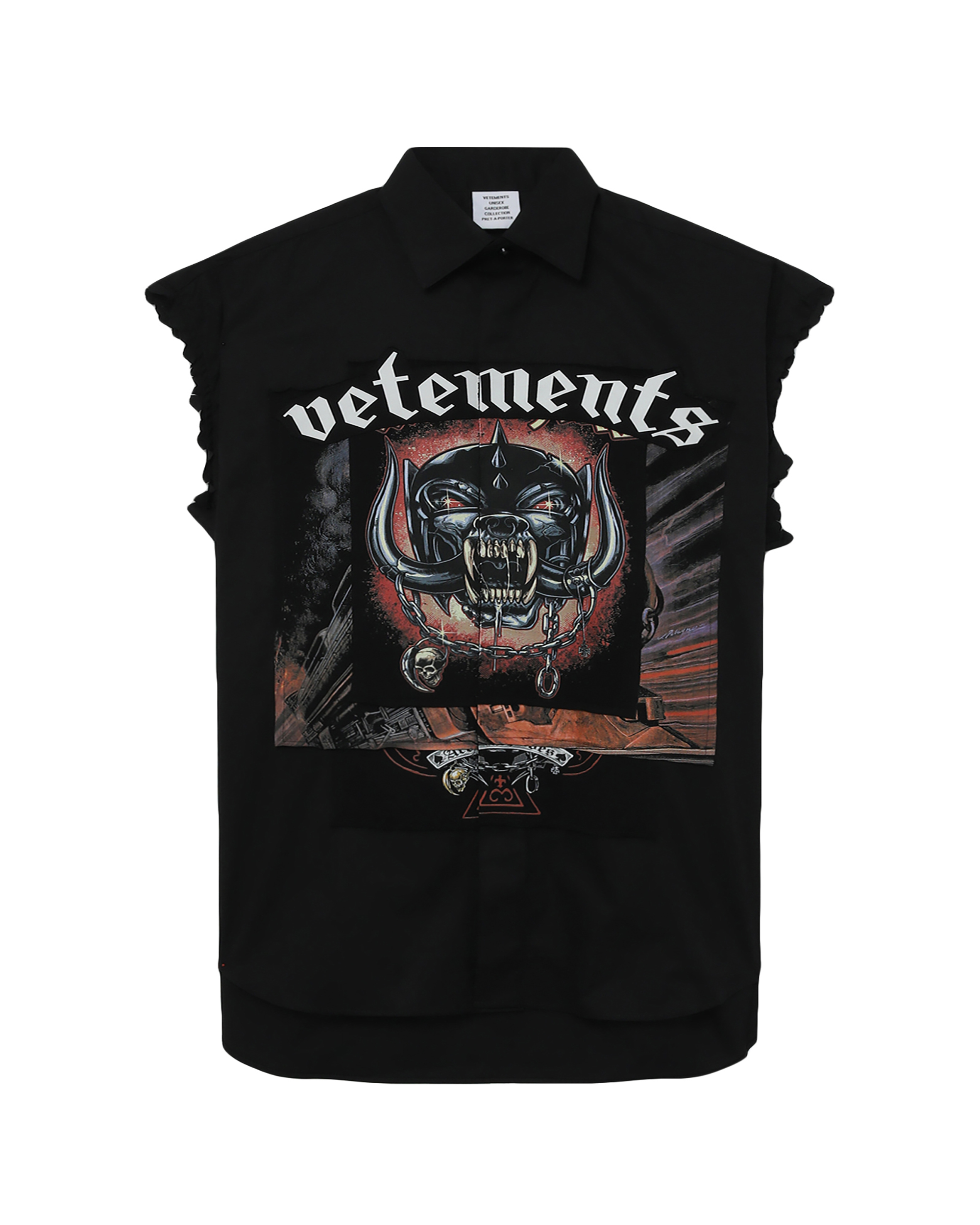 vetements Motorhead モーターヘッド VETEMENTS - Motörhead Appliquéd Printed Cotton-Jersey T