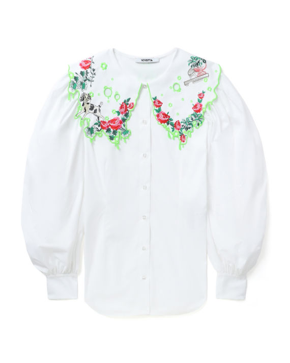 VIVETTA Embroidered collar shirt