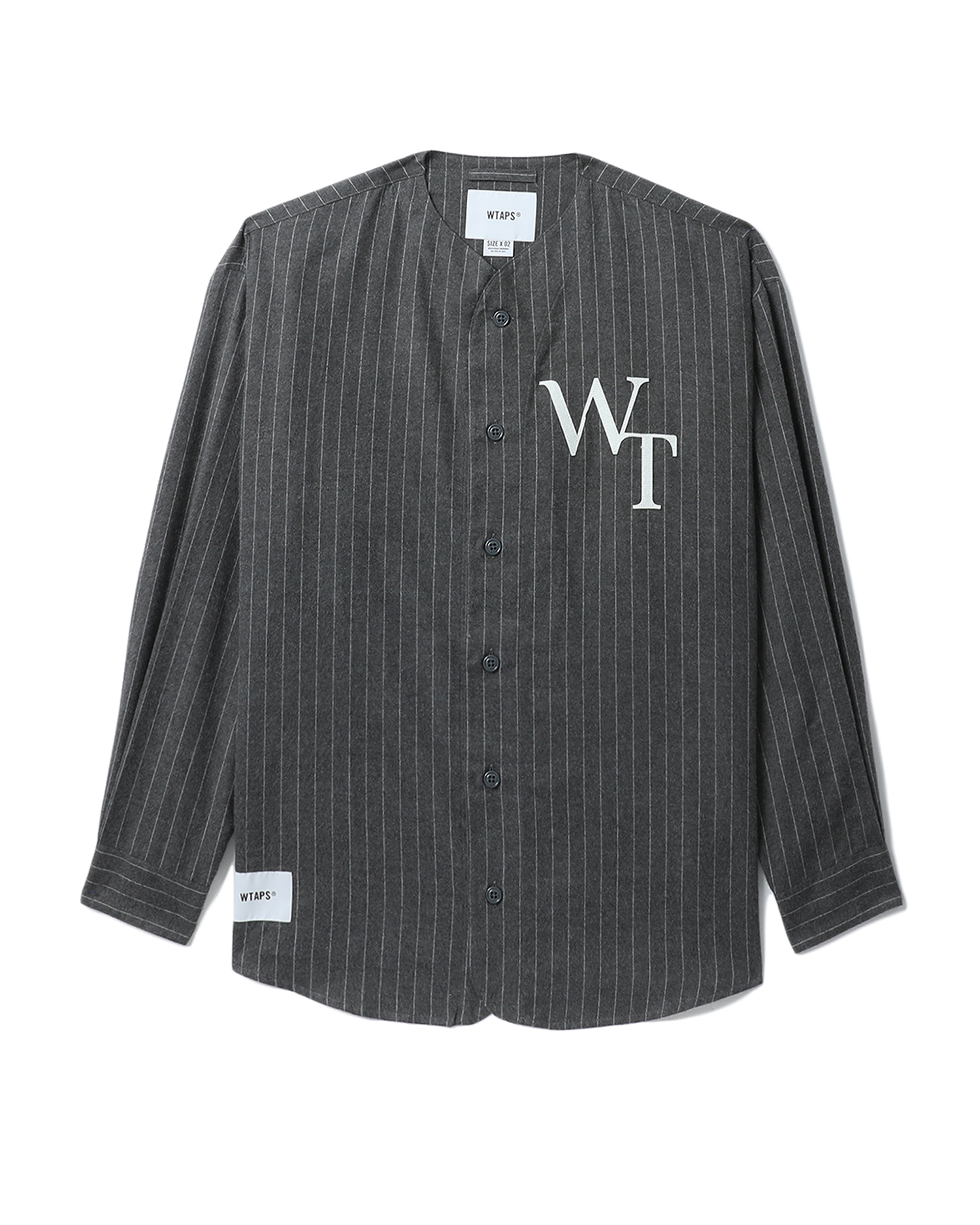 League / LS / Cotton. Flannel . Stripe shirt