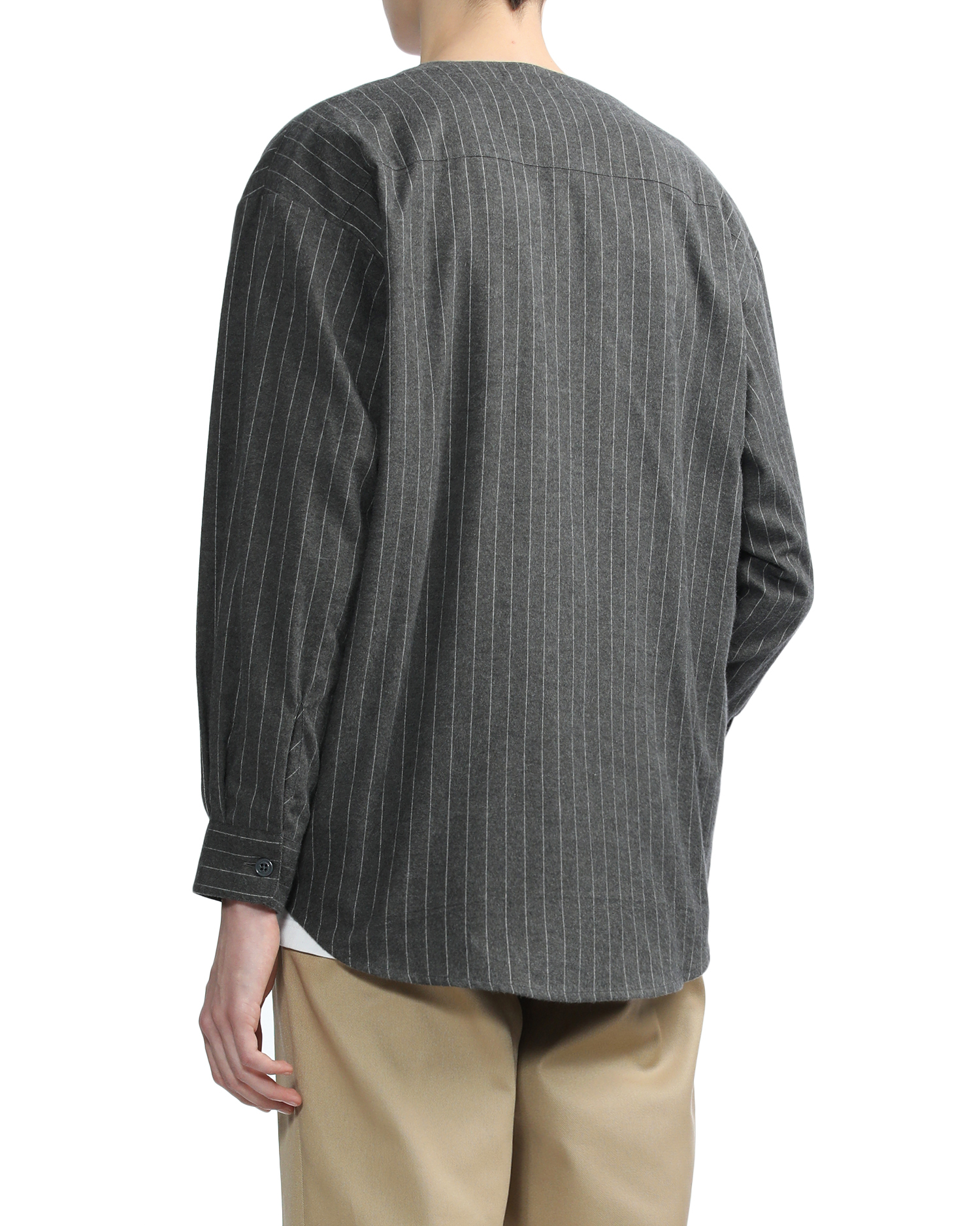 League / LS / Cotton. Flannel . Stripe shirt