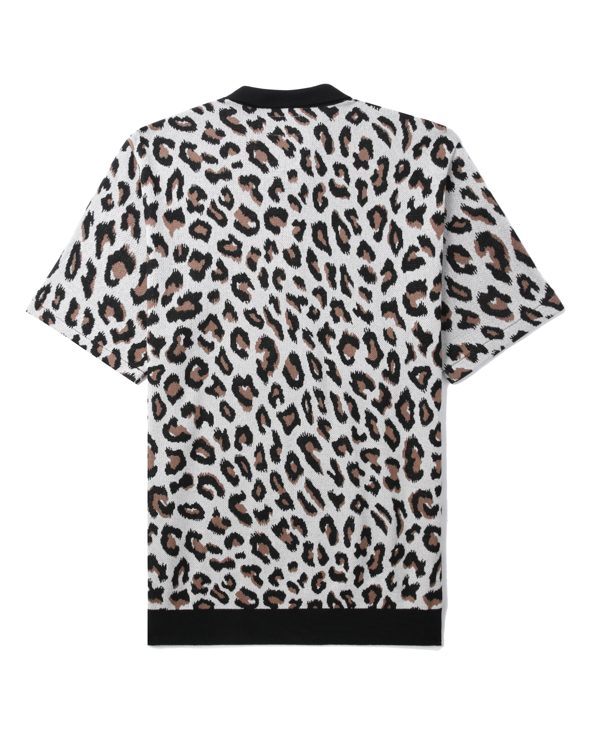 WACKO MARIA Leopard knit polo shirt| ITeSHOP