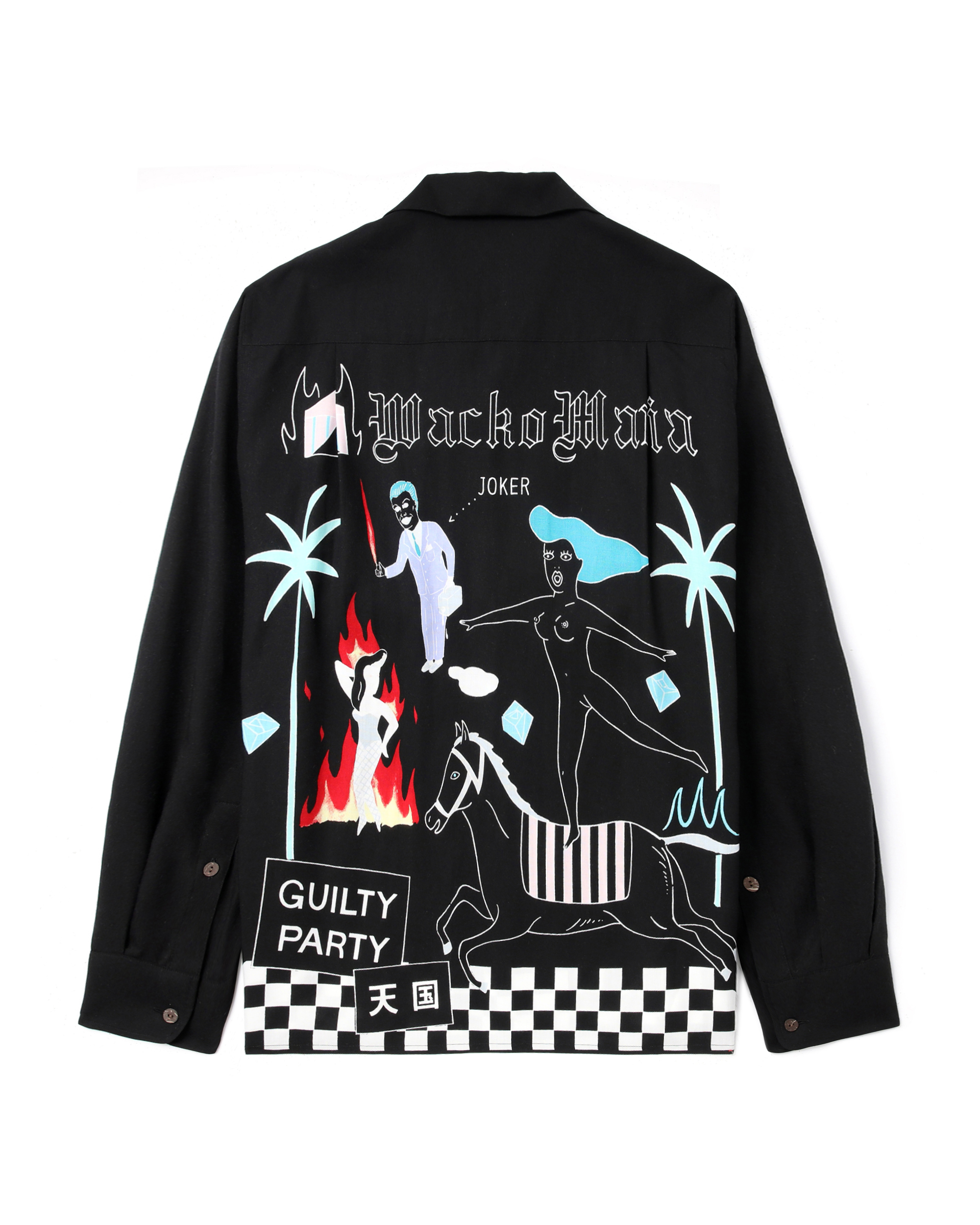 WACKO MARIA X The Guilty Parties L/S Hawaiian shirt | ITeSHOP