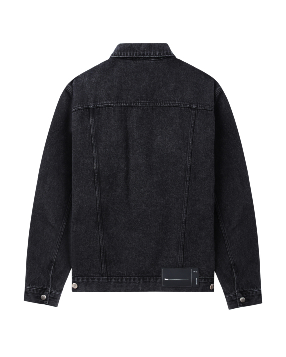 WE11DONE Logo-patch denim jacket