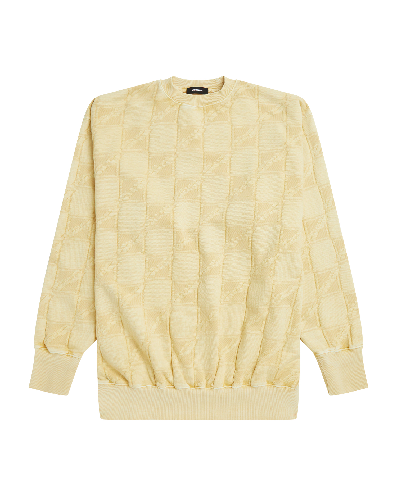 Oversized all-over jacquard zurry sweatshirt