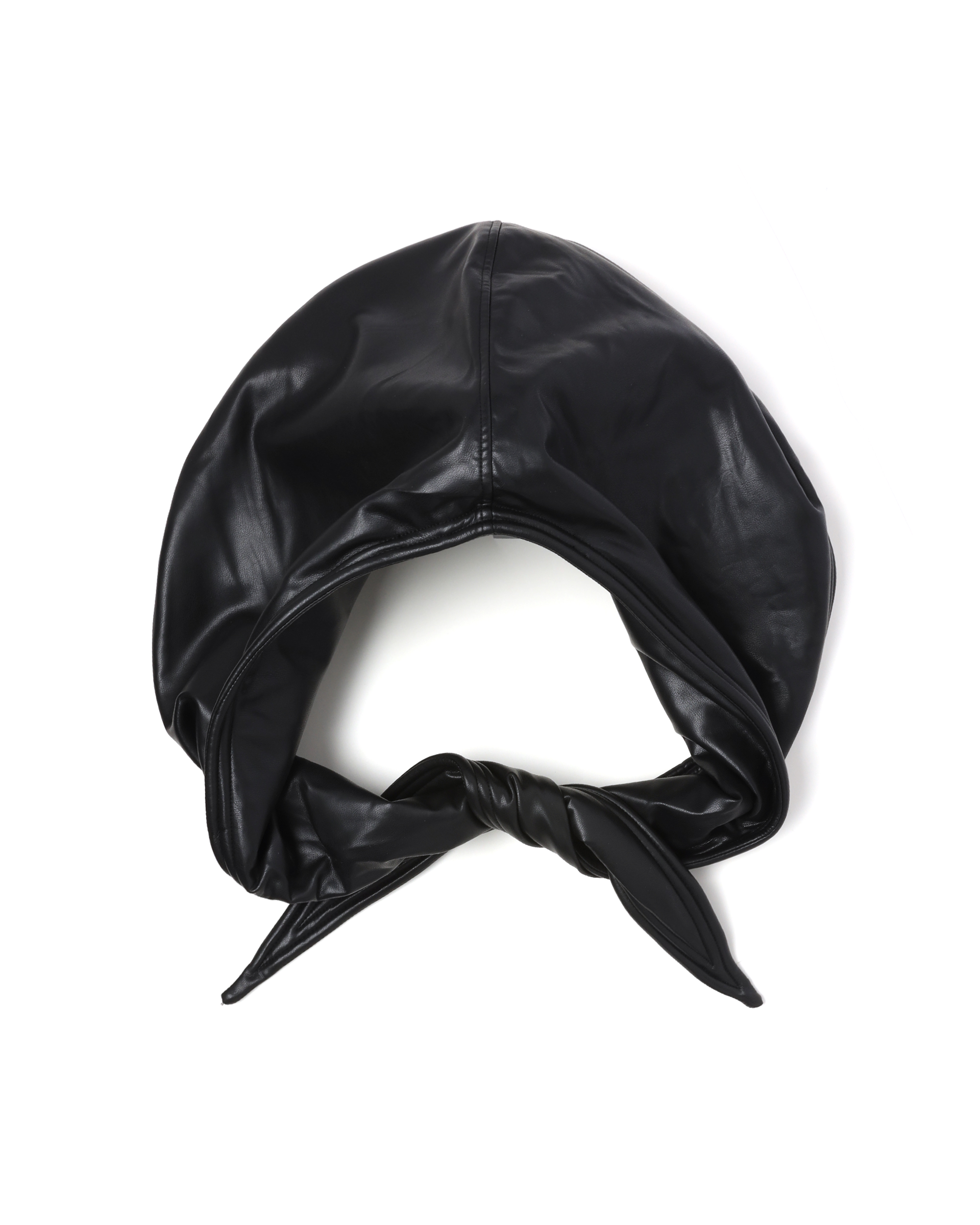 Y/Project Wire faux-leather hood | ITeSHOP
