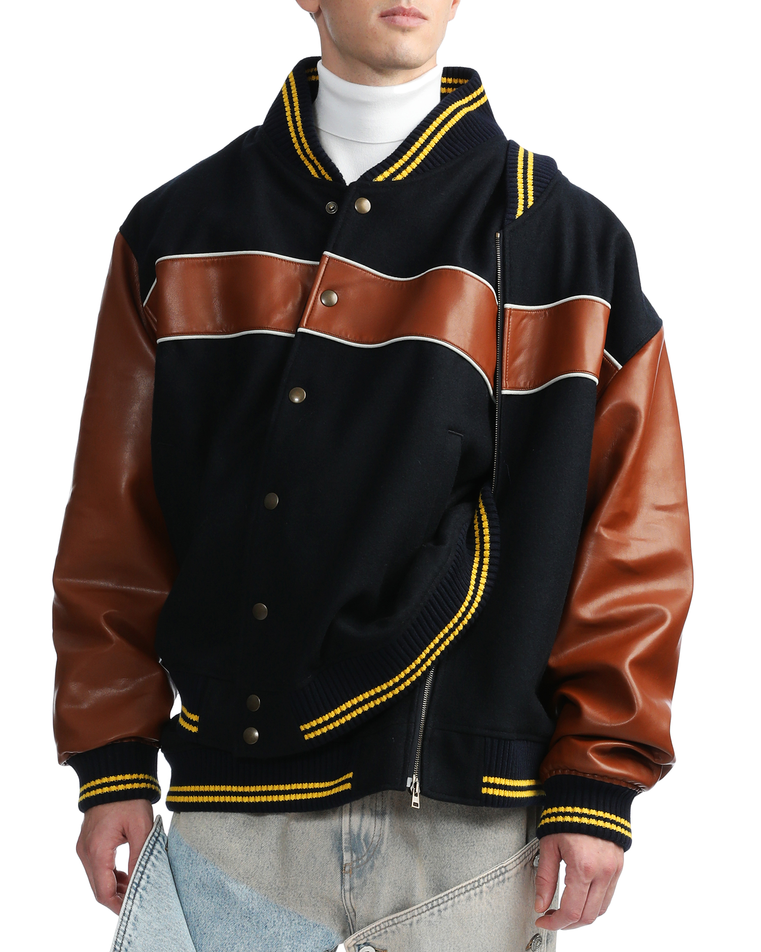 Y/PROJECT 21AW DOUBLE STRIPE BOMBER