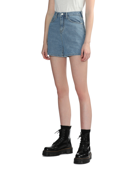 ZERO STREET High-waisted denim shorts
