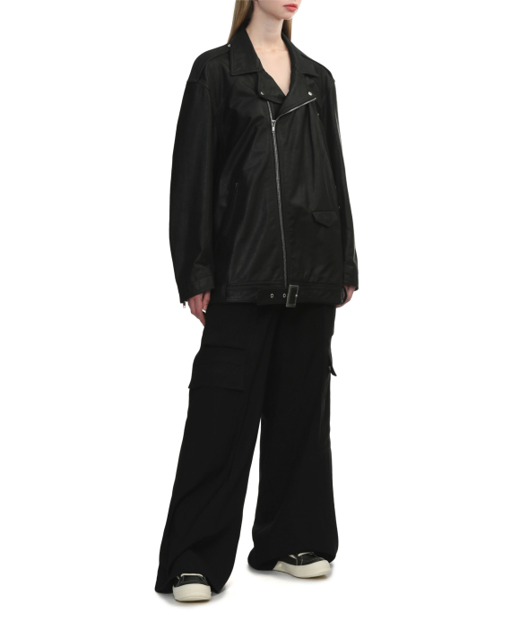 RICK OWENS Leather biker jacket