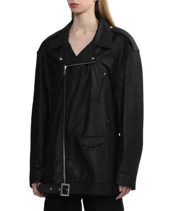 RICK OWENS Leather biker jacket