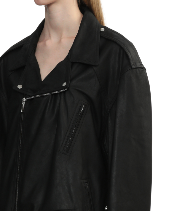 RICK OWENS Leather biker jacket