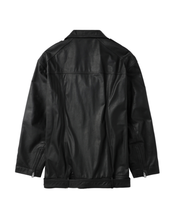 RICK OWENS Leather biker jacket